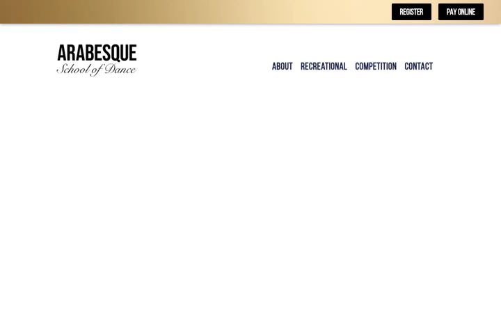 Screenshot of arabesquedanceschool.com