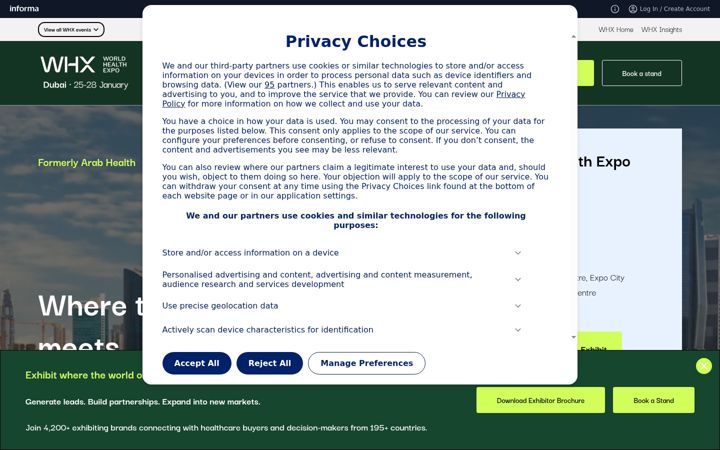 Screenshot of arabhealthonline.com