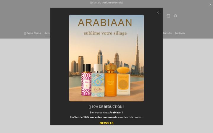 Screenshot ta' arabiaan.fr