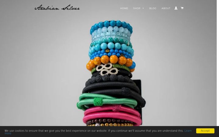 Screenshot ta' arabiansilver.co.uk