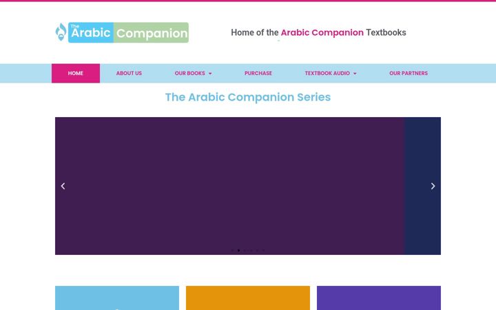 Screenshot of arabic-companion.com