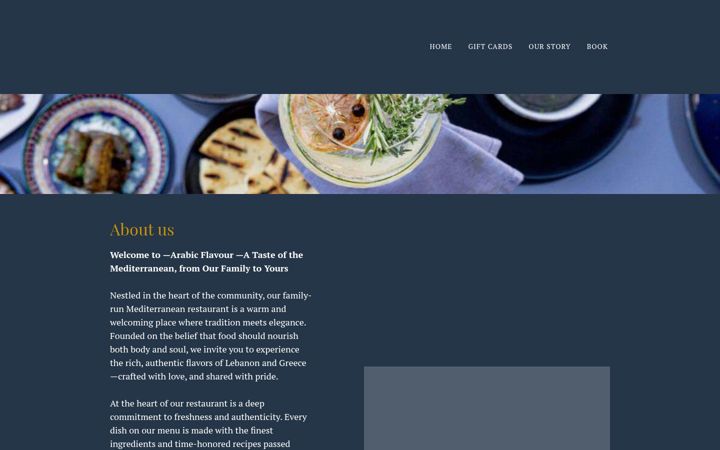 Screenshot of arabic-flavour.square.site