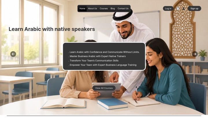 Ekraanipilt saidist arabichq.com