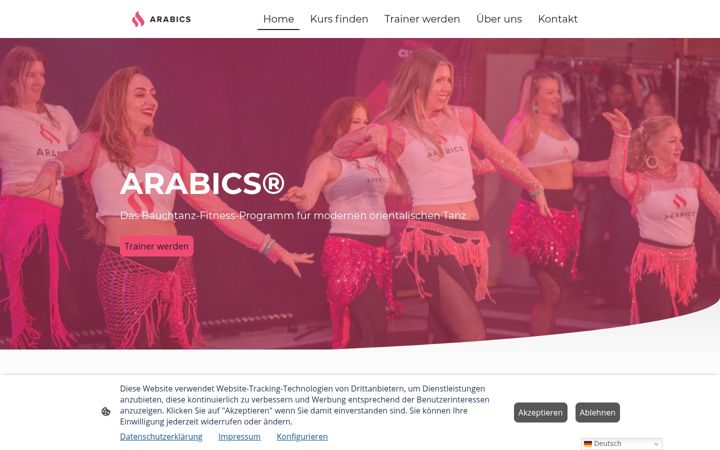 Screenshot of arabics.de