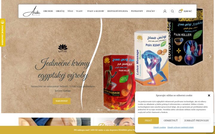 Screenshot of arabicstyle.cz