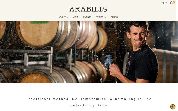 Ekraanipilt saidist arabiliswines.com