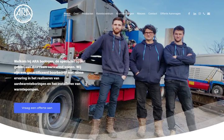 Screenshot of araboringen.nl