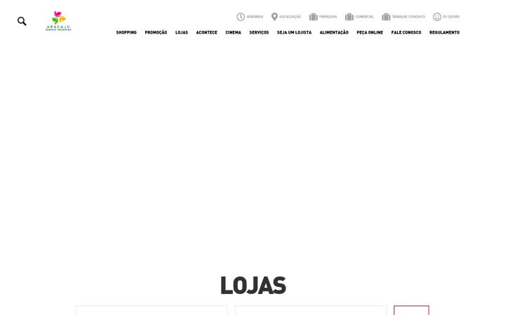 Screenshot of aracajuparqueshopping.com.br