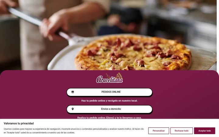 Screenshot of aracelitana.es