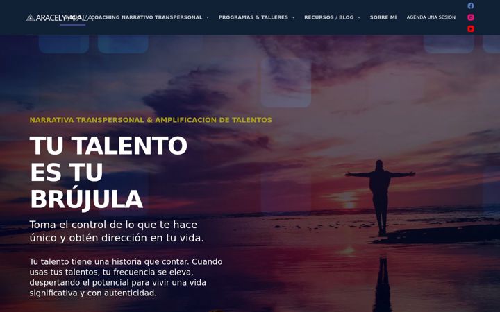 Screenshot of aracelyaraiza.com