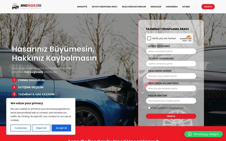 Skärmbild av arachasar.com