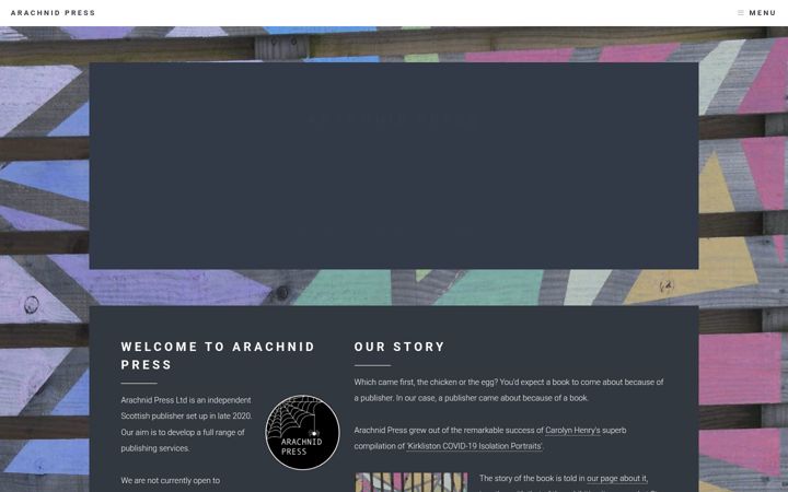 Screenshot of arachnid.scot