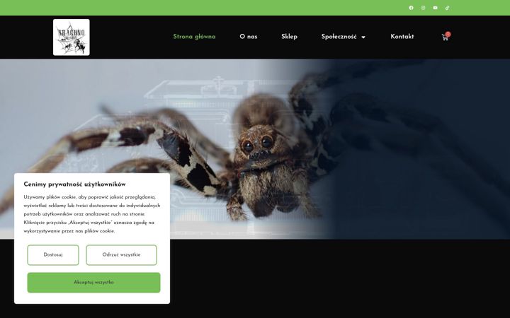Ekrānuzņēmums no arachnomundus.pl
