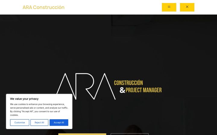 Ekrānuzņēmums no araconstruccion.es