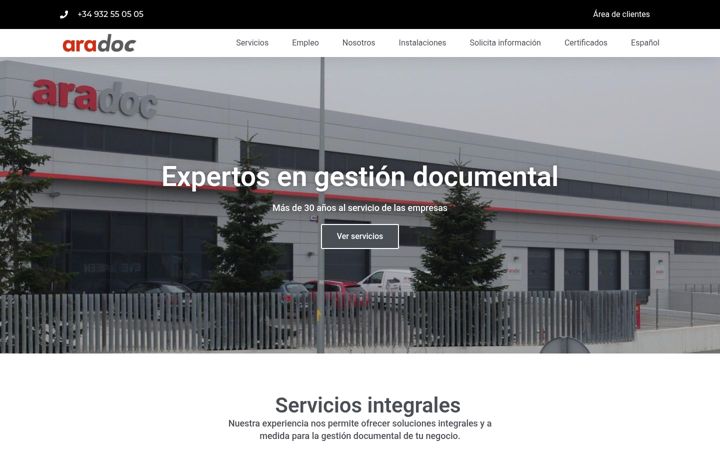 Screenshot ta' aradoc.es