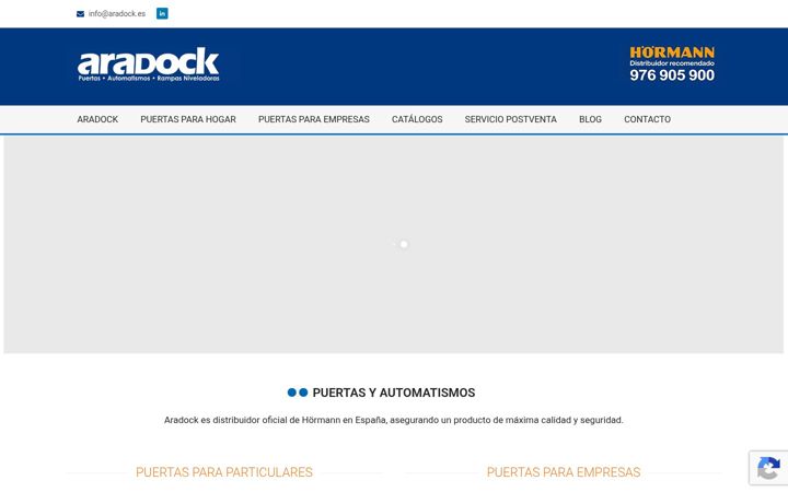 Screenshot of aradock.es