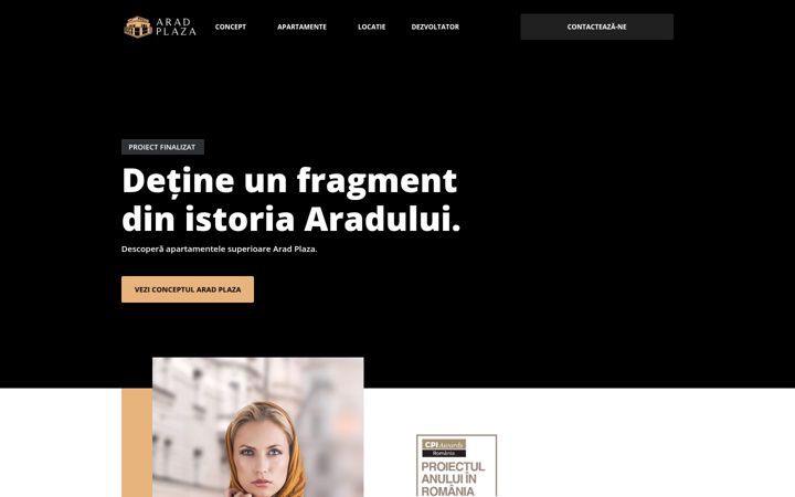 Screenshot of aradplaza.ro