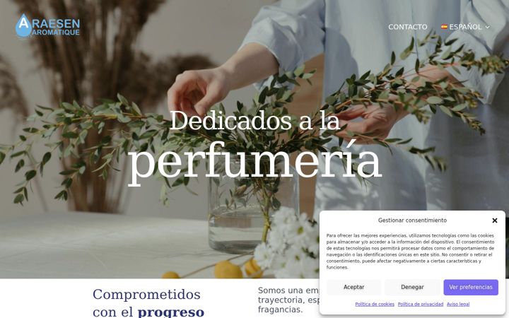 Screenshot of araesen.com