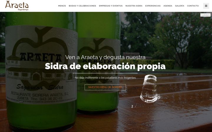 Screenshot of araeta.com