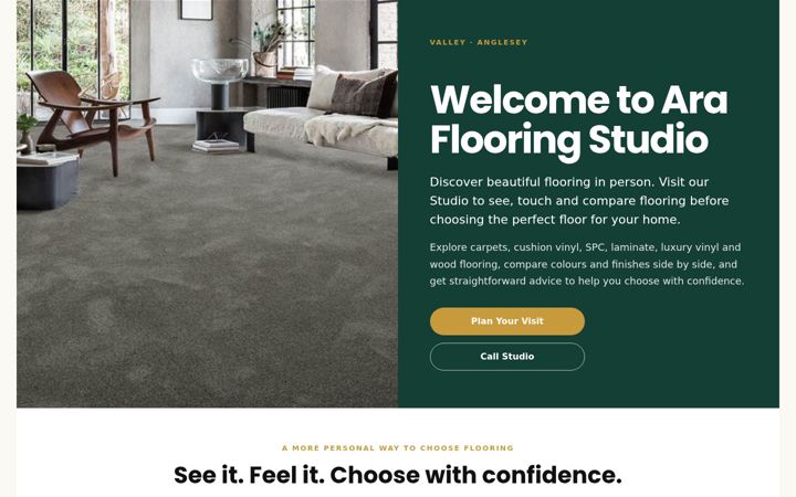 Screenshot of araflooringsolutions.co.uk