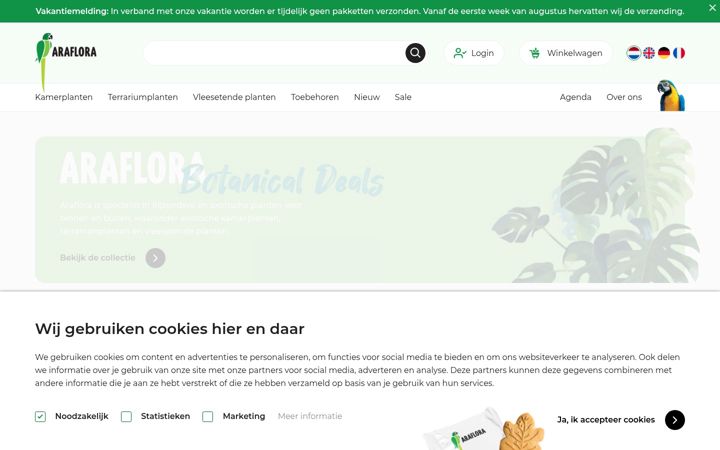 Screenshot ta' araflora.com