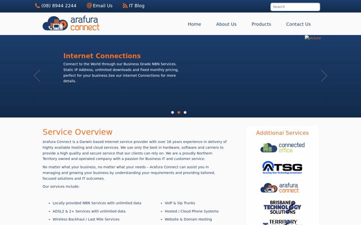Screenshot of arafura.com.au