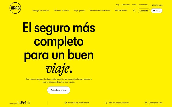 Screenshot of arag.es