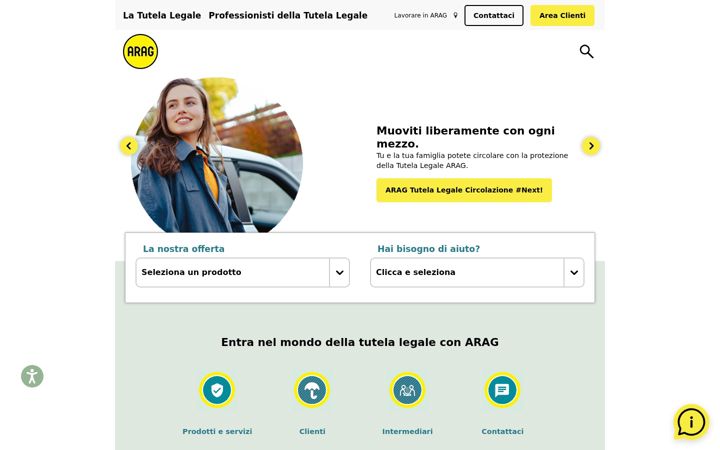 Screenshot of arag.it