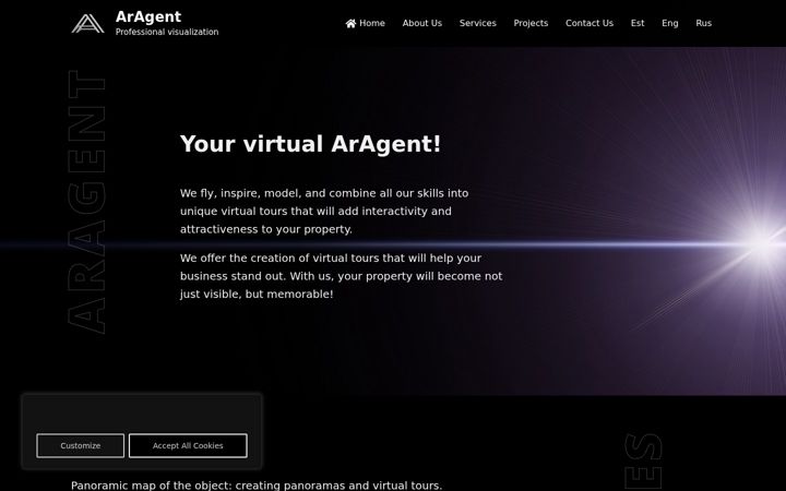 Screenshot of aragent.eu