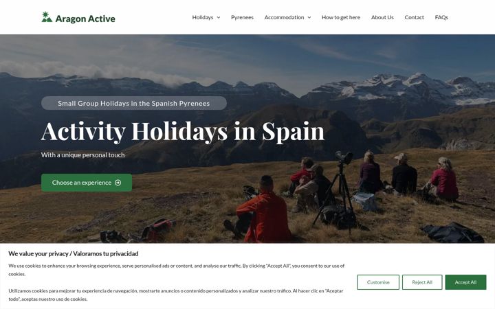 Screenshot ta' aragonactive.com