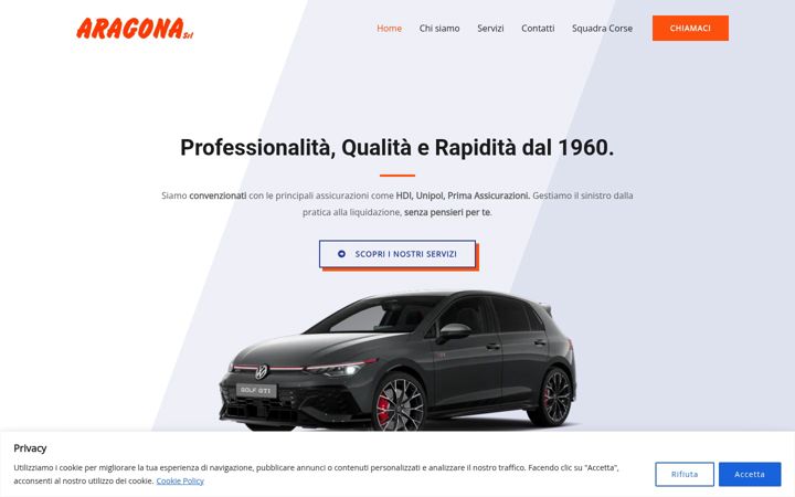 Screenshot of aragonasrl.it