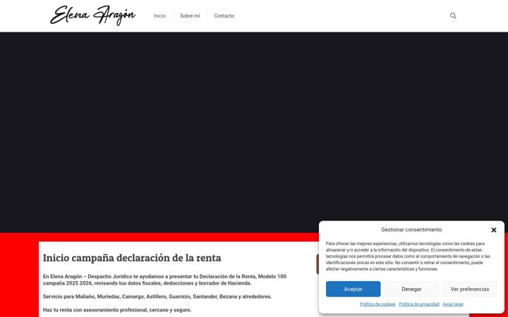 Screenshot of aragondelaparte.com