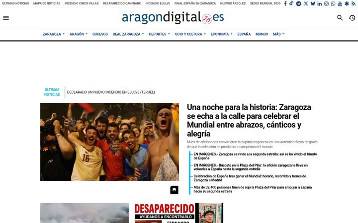 Screenshot of aragondigital.es