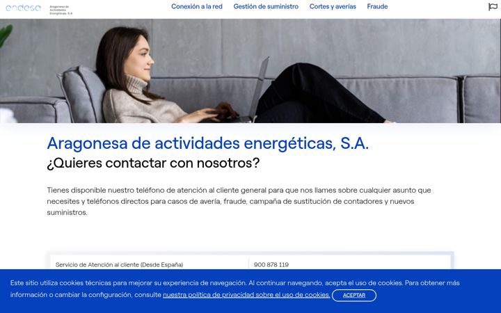 Screenshot of aragonesadeactividadesenergeticas.com