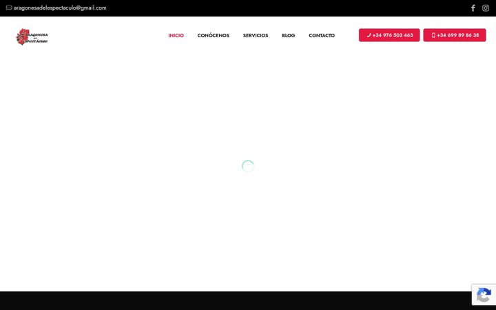 Screenshot ta' aragonesadelespectaculo.com