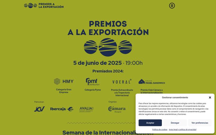 Screenshot of aragonexporta.com