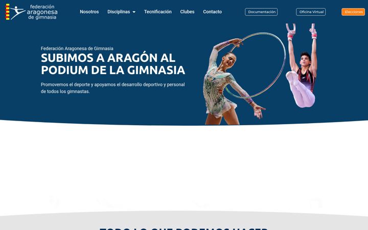 Screenshot of aragongym.com