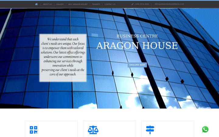 Screenshot of aragonhousemalta.com