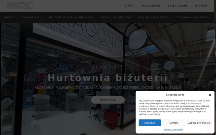 Ekrānuzņēmums no aragonit.com.pl