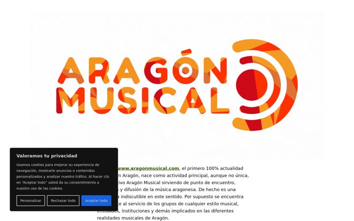 Screenshot of aragonmusical.es