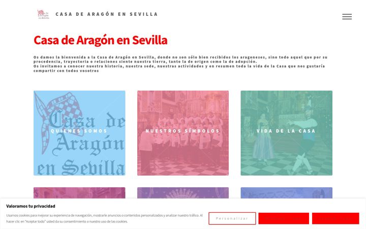Screenshot of aragonsevilla.es
