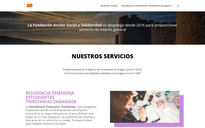 Screenshot ta' aragonsocial.com