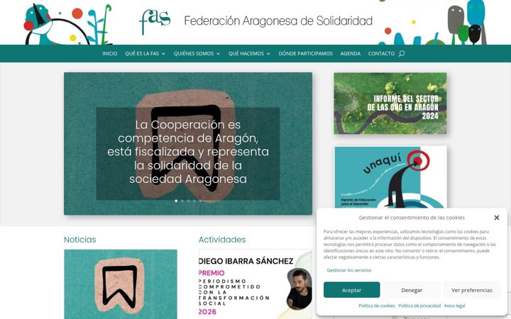 Screenshot of aragonsolidario.org