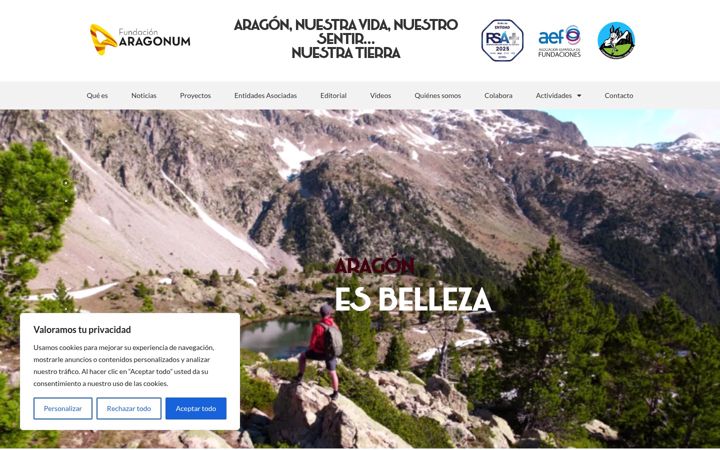 Screenshot ta' aragonum.com