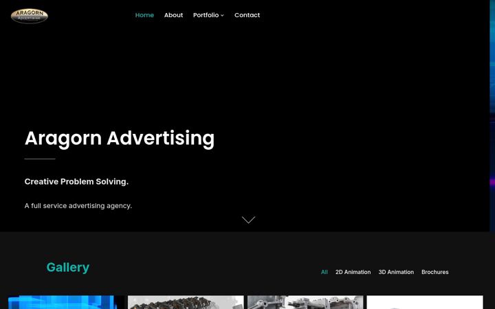 Screenshot ta' aragornadvertising.com