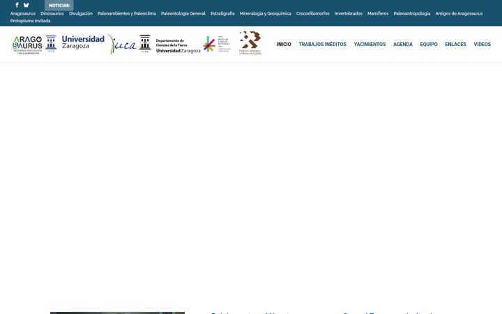 Screenshot ta' aragosaurus.com