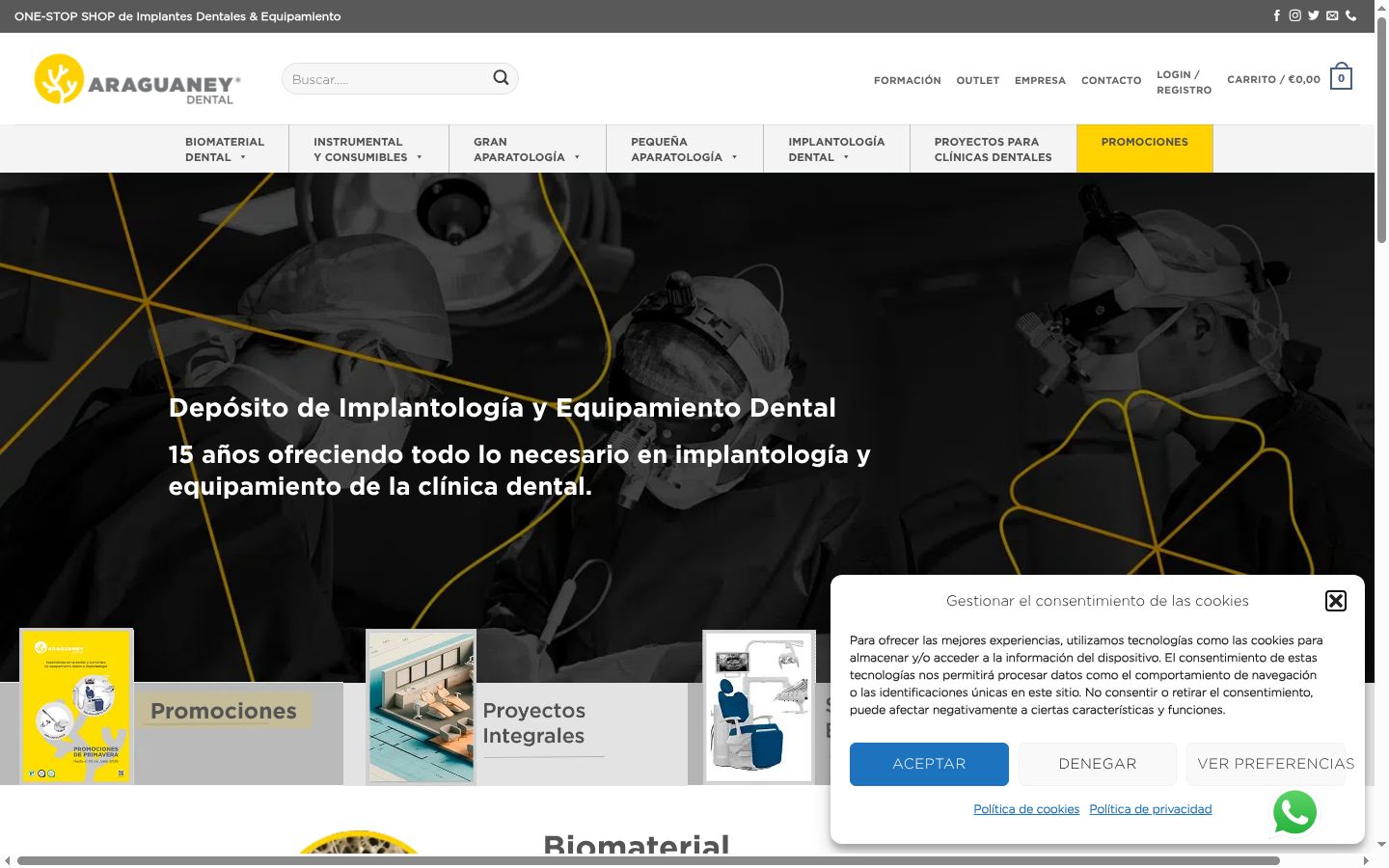 Capture d'écran de la bannière de consentement affichée avant toute interaction