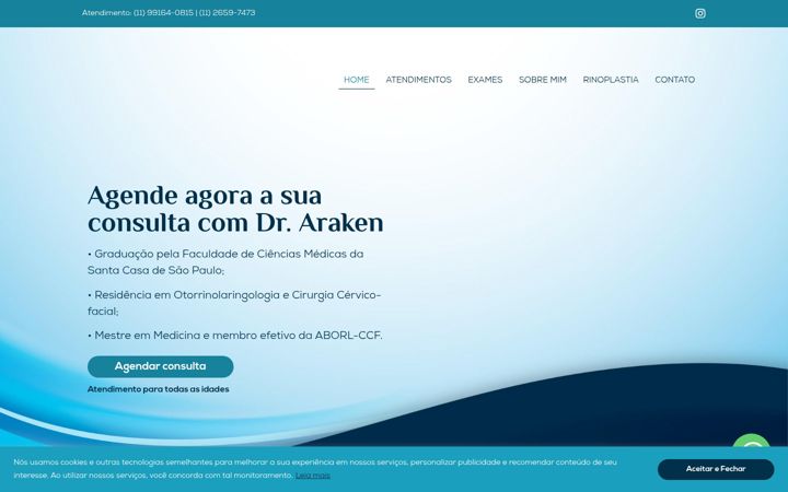 Snímek obrazovky arakenquedas.med.br