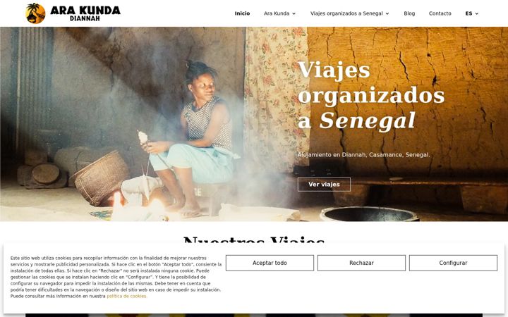 Skjermbilde av arakunda.com