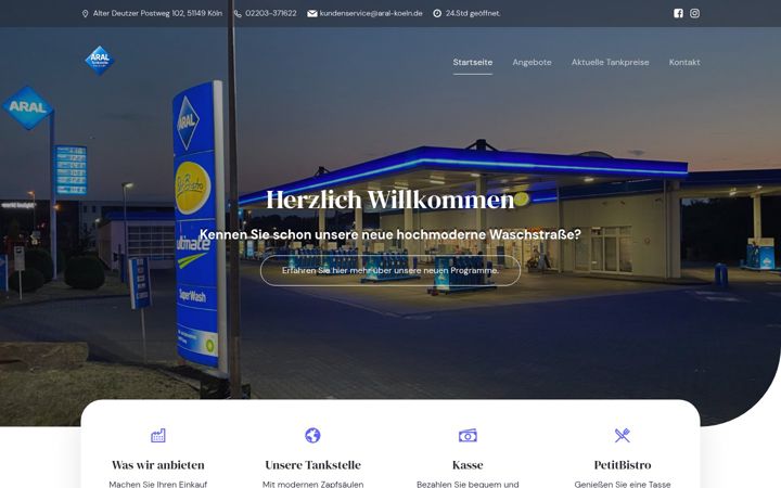 Screenshot ta' aral-koeln.de